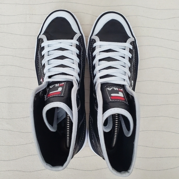 Fila Womens Monroe Mid SP Shoes Black White Casual Sneakers 5CM01101-014 Sz 7.5 - Picture 7 of 11